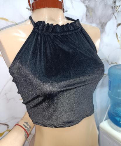 Croptop de Terciopelo - Miniatura 5