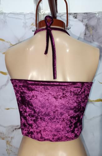 Croptop de Terciopelo - Miniatura 6