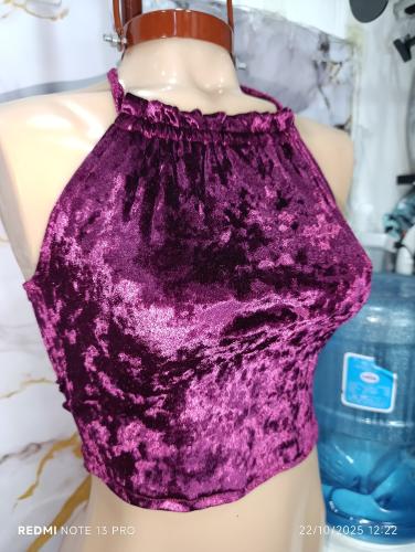 Croptop de Terciopelo - Miniatura 8