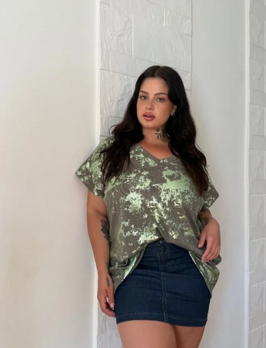 Blusa Batik Foil