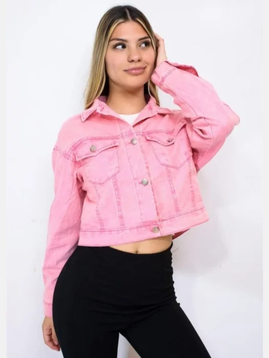 Campera Jeans Rosa