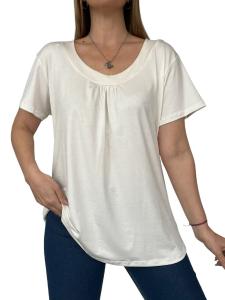 Remeras de Modal Viscosa con Frunce