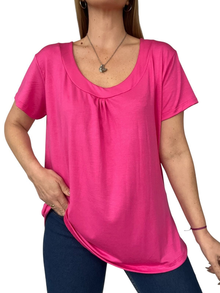 Remeras de Modal Viscosa con Frunce - Imagen 5