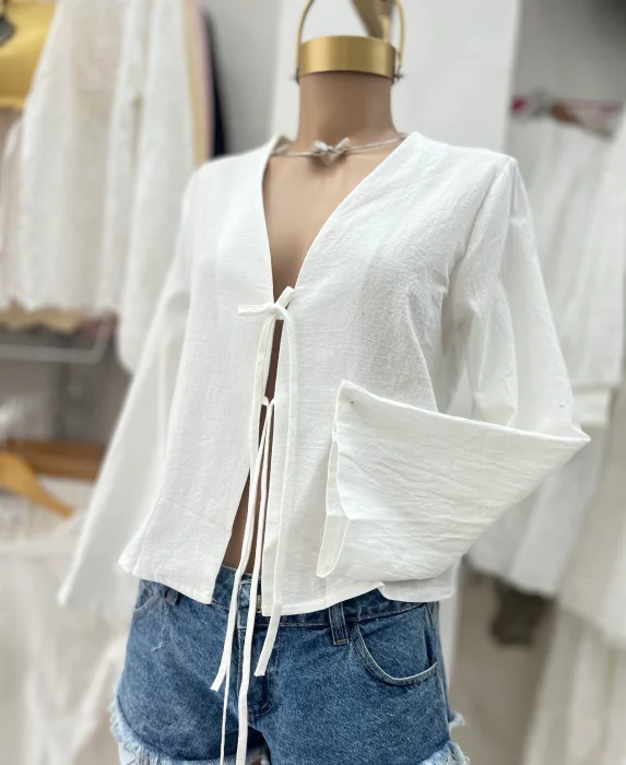 Blusa Oxford de Lino Importada