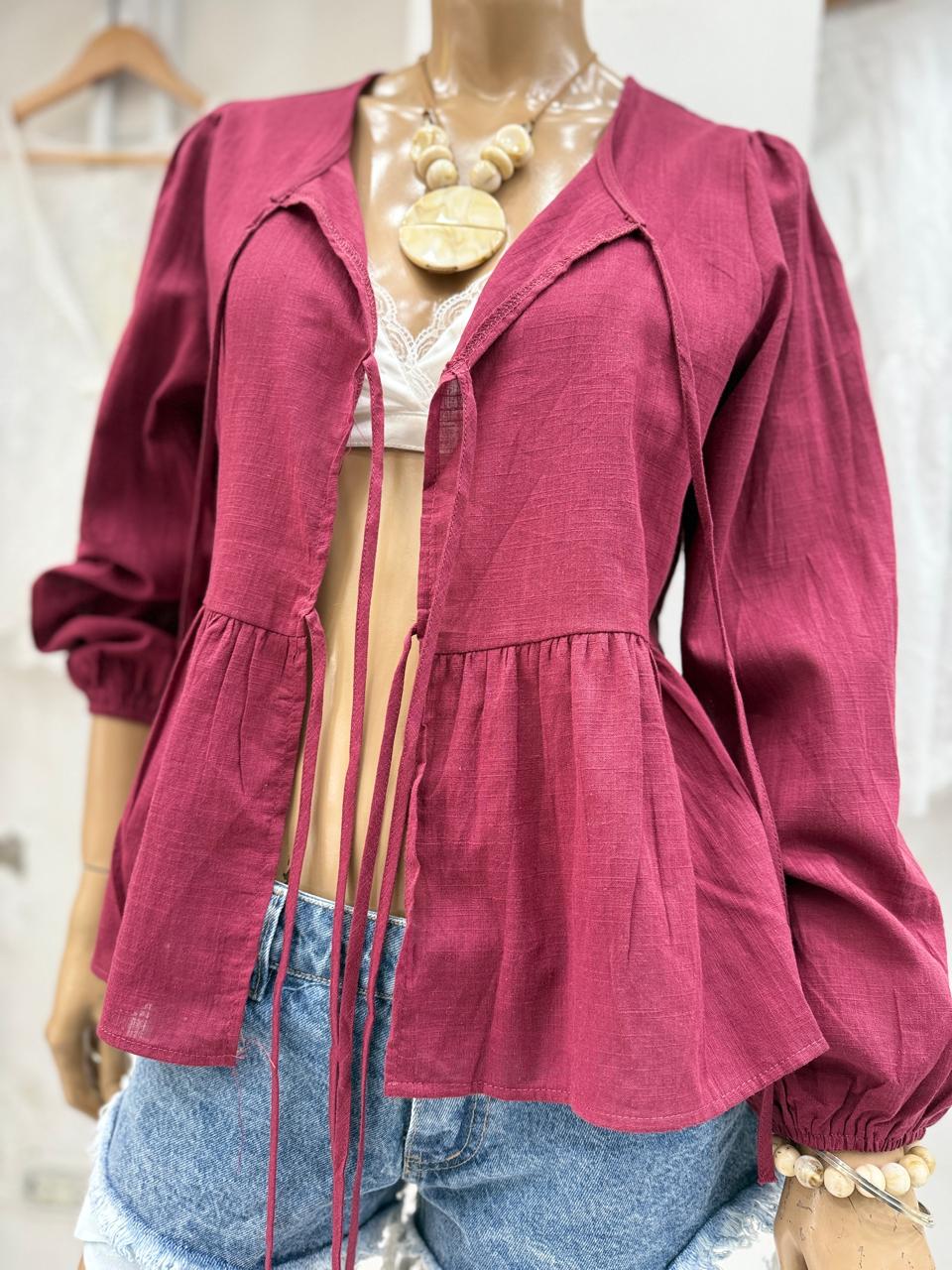 Blusa Volados de Lino Importada - 7cd3106b-139e-4a9b-b926-5207834541b4.jpeg
