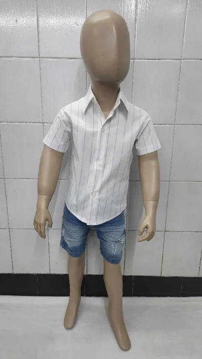 Camisas Elastizada Importado Rayada de Bebé con Cuello