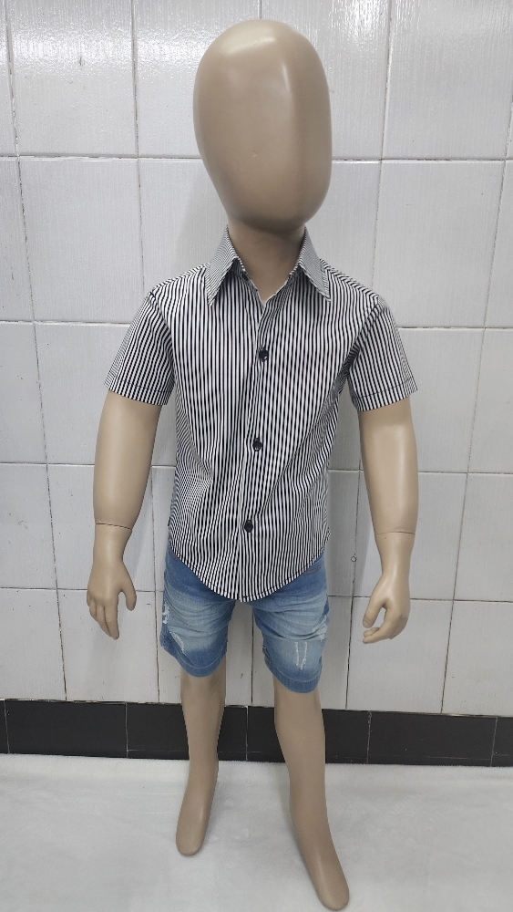 Camisas Elastizada Importado Rayada de Bebé con Cuello - Imagen 4