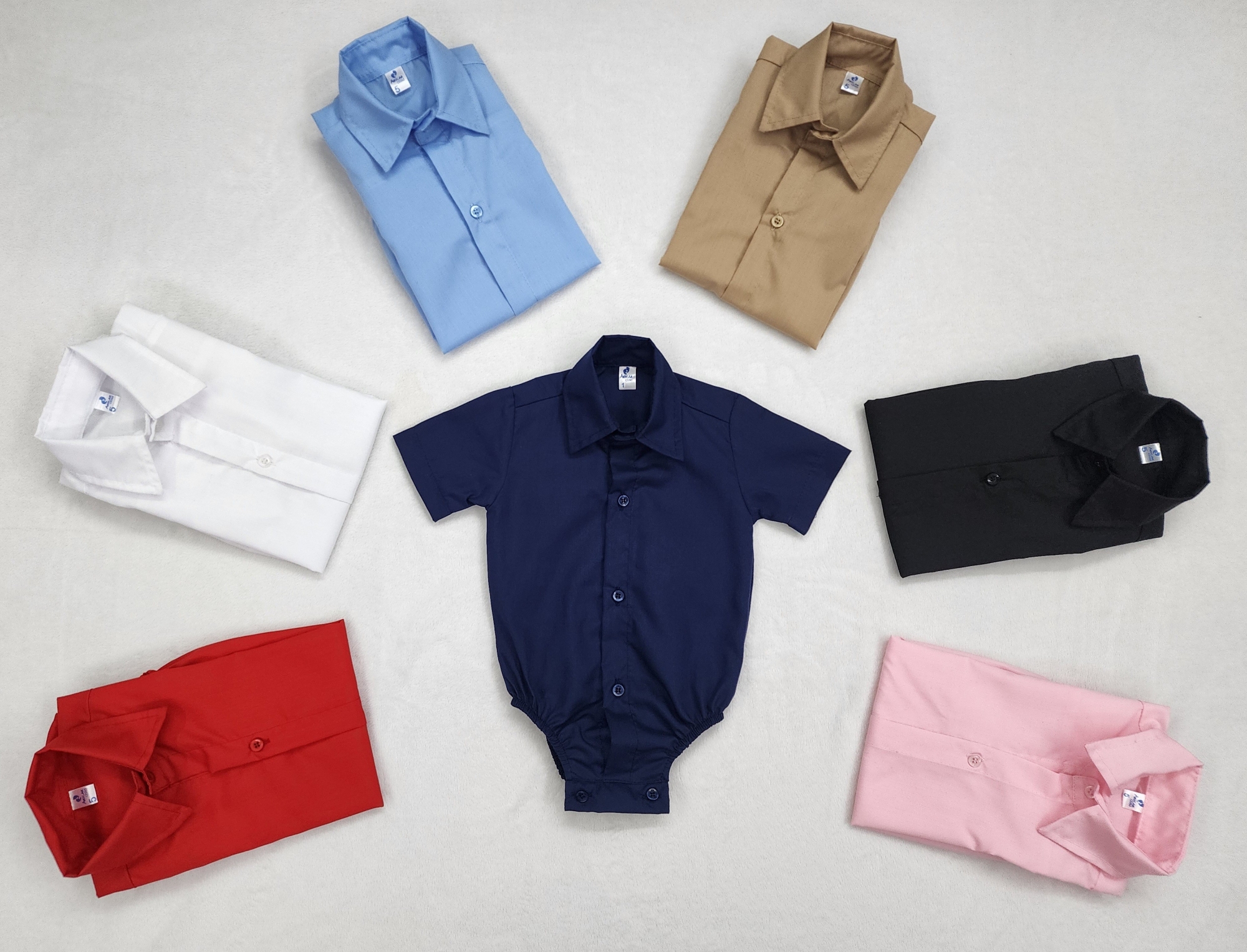 Body Camisas Liso de Bebé - Imagen 4