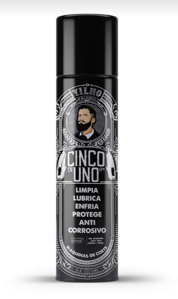 Yilho Spray 5 en 1 Desinfectante Lubricante para Máquinas Barbería - Imagen 1