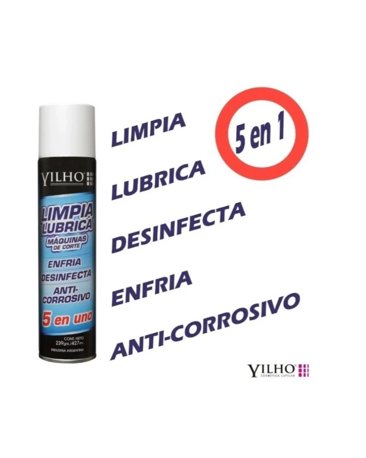 Yilho Spray 5 en 1 Desinfectante Lubricante para Máquinas Barbería - Imagen 3