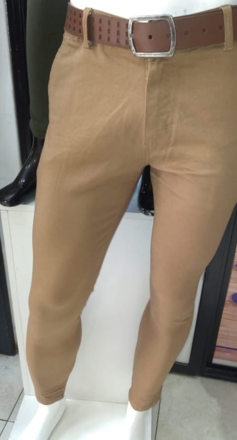 Corte Chino de Gabardina Hombre Pantalones - Imagen 4