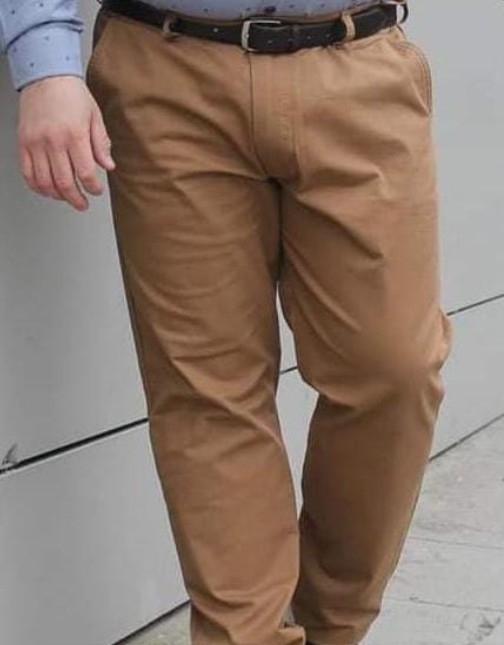 Corte Chino de Gabardina Hombre Pantalones - Imagen 8