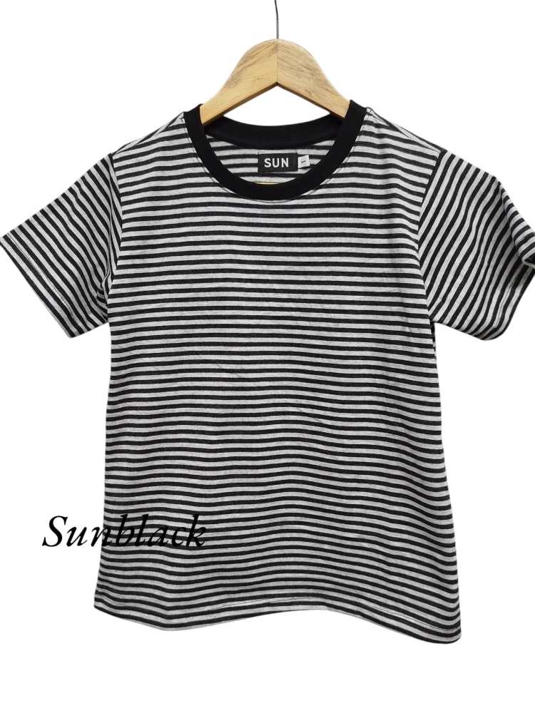 Remera de Jersey Rayado  Básica de Mujer - Imagen 2