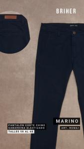 Pantalón Gabardina Corte Chino Talles Grandes - Miniatura 2