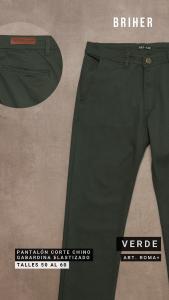 Pantalón Gabardina Corte Chino Talles Grandes - Miniatura 4