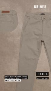 Pantalón Gabardina Corte Chino Talles Grandes - Miniatura 5
