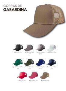 Gorras  de Gabardina