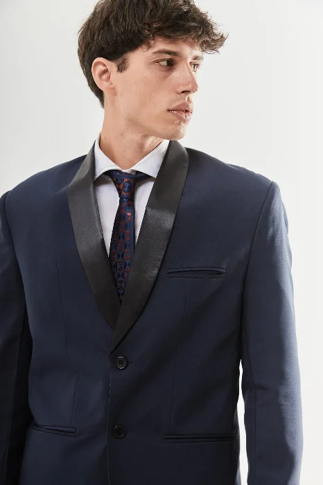 Traje Smoking  Novios Cuello Francés