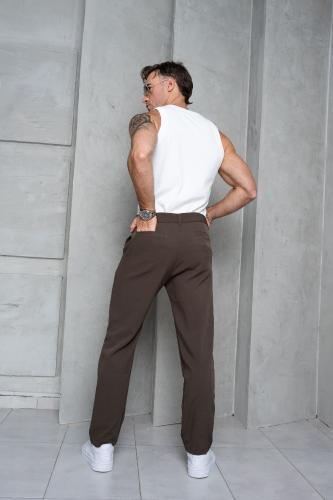 Pantalón Sastrero Clasico Chocolate - Miniatura 3