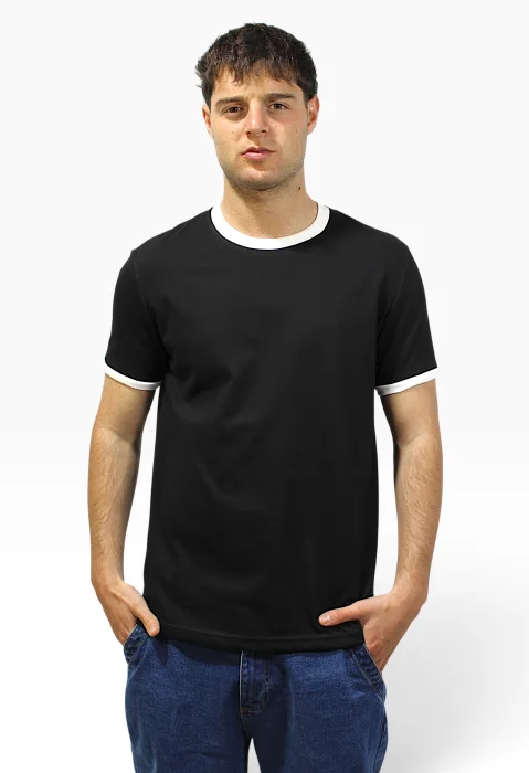 Art 8010 Remera de Algodón Combinada