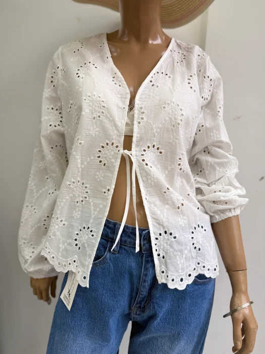 Blusa Broderie Importada