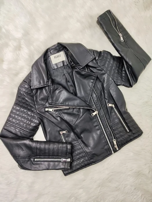 Campera Ecocuero Doble Cierre