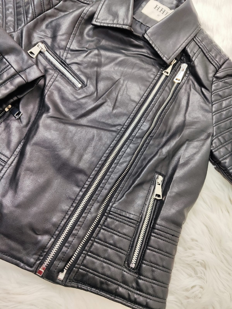 Campera Ecocuero Doble Cierre - Imagen 2