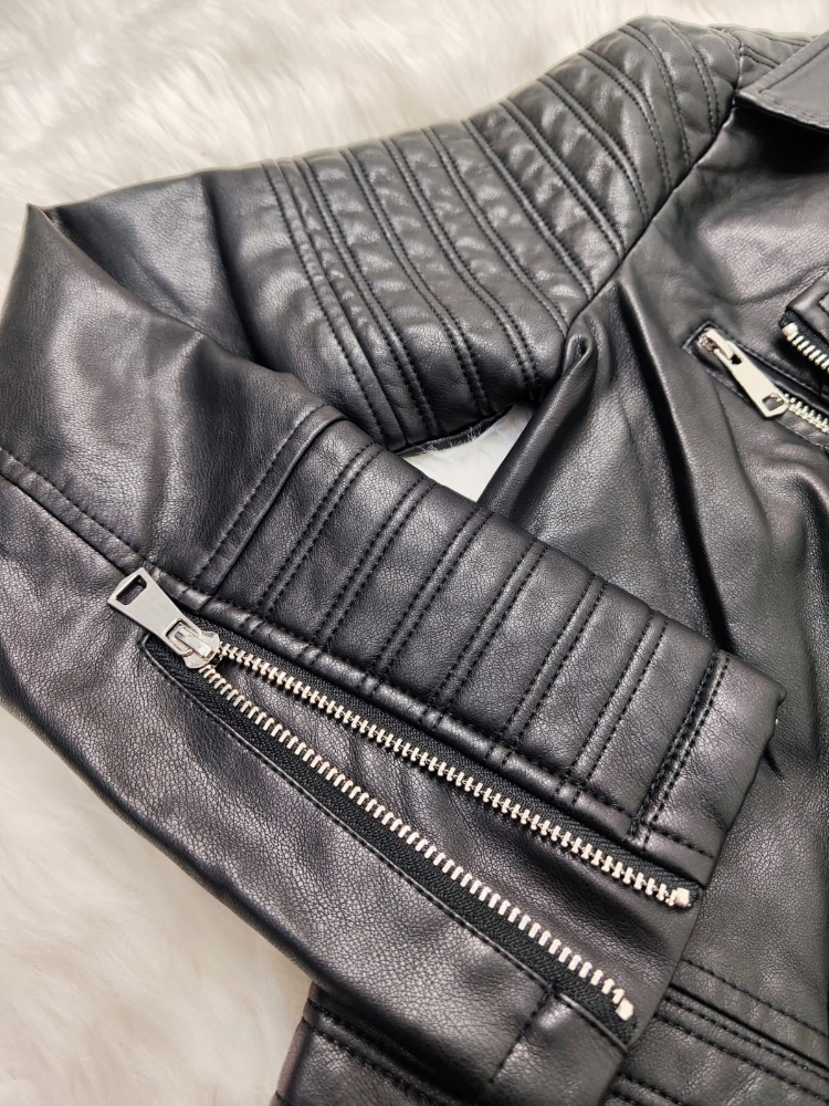 Campera Ecocuero Doble Cierre - Imagen 3