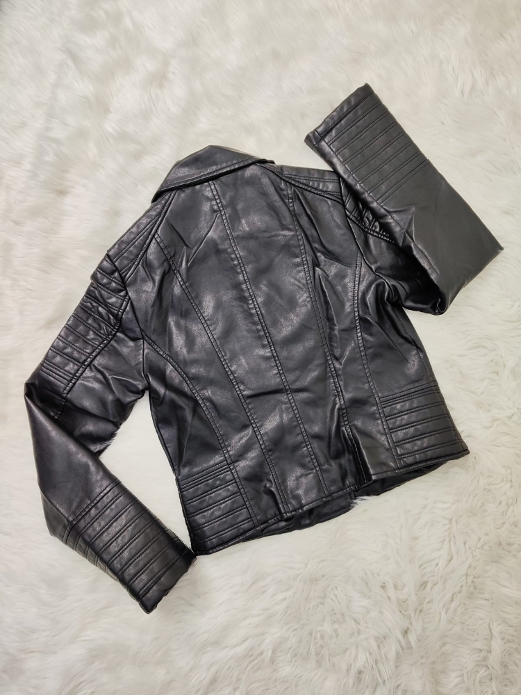 Campera Ecocuero Doble Cierre - Imagen 4