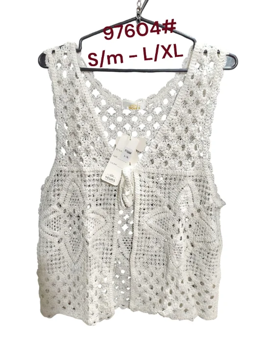 Chaleco Crochet y Pollera en Crochet
