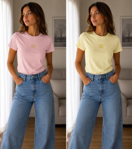Remeras  Estampadas y Bordadas Algodón con Lycra (c) - Miniatura 3