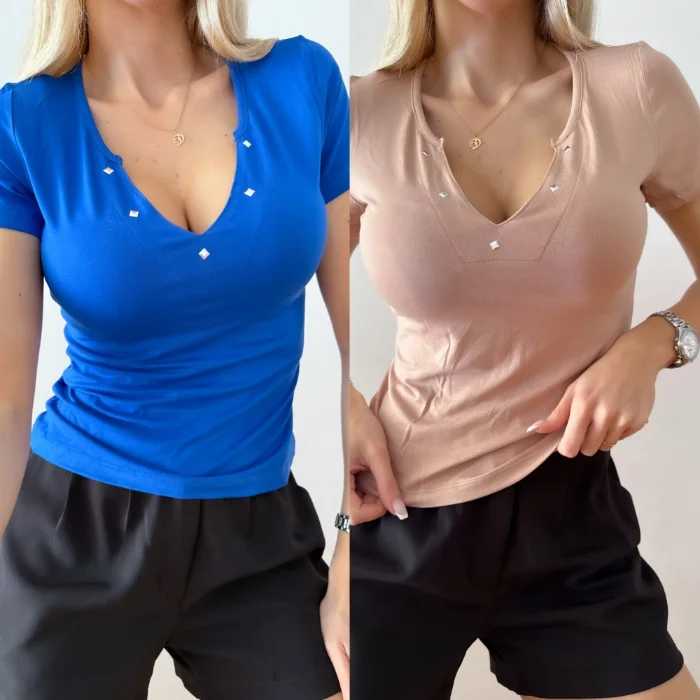 Remera Escote en V