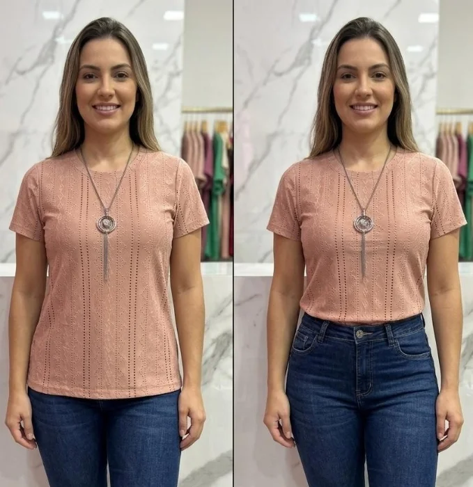Remera Básica  ((brodery Punto))