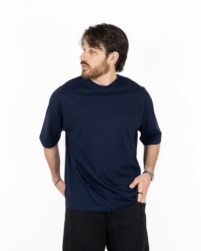 Remera Oversize Azul Marino