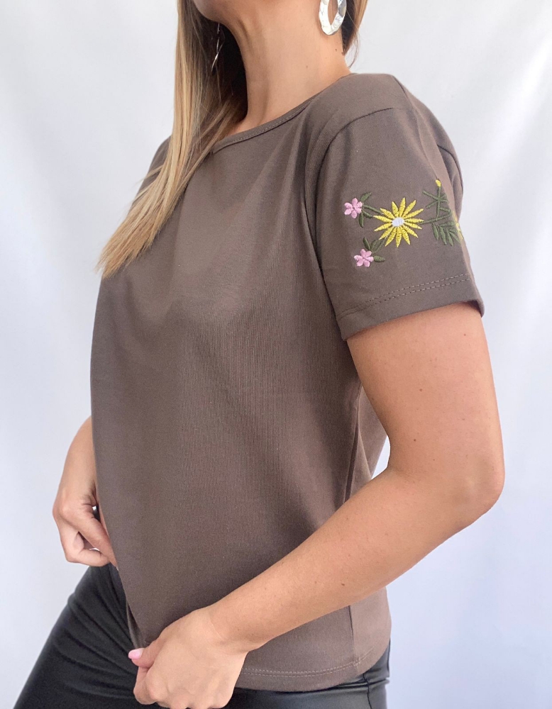 Remera Manga Bordada - Imagen 4