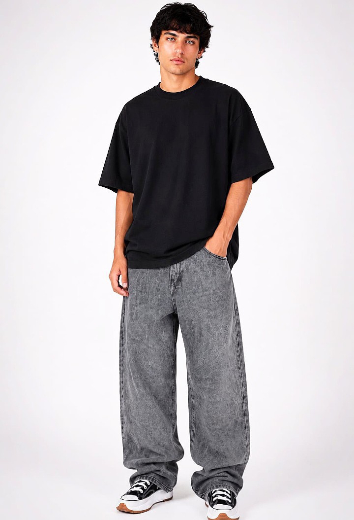 Jeans Baggy Hombre Pantalon Ancho Pinterest Moda Caballero  Promos Mayoristas Hotsale - Imagen 2