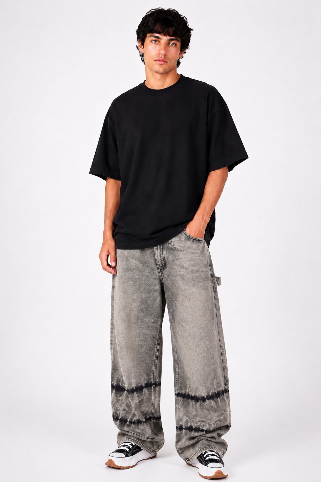 Jeans Baggy Hombre Pantalon Ancho Pinterest Moda Caballero  Promos Mayoristas Hotsale - Imagen 7