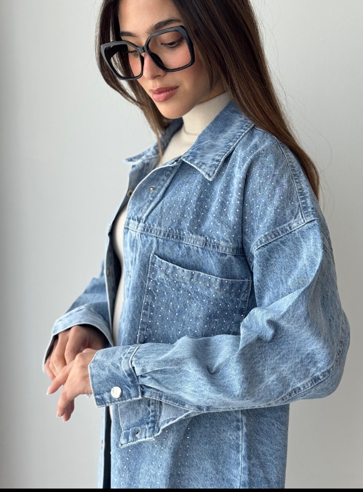 Camisa  Diamante Strass - Imagen 2