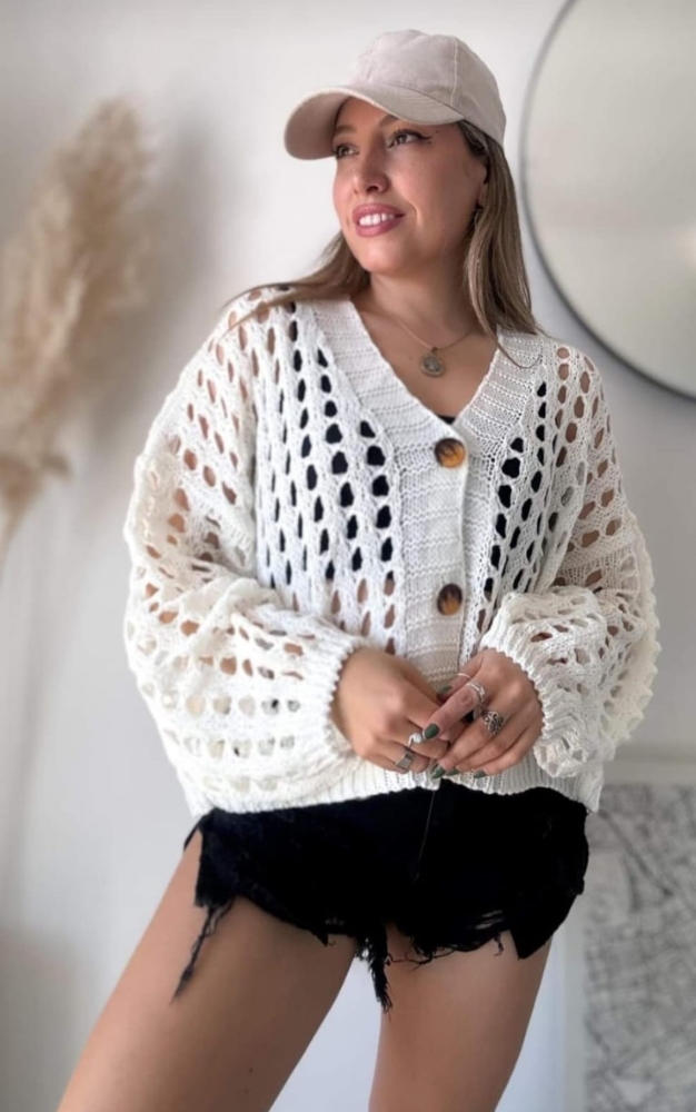 Cardigan Calado - Imagen 2