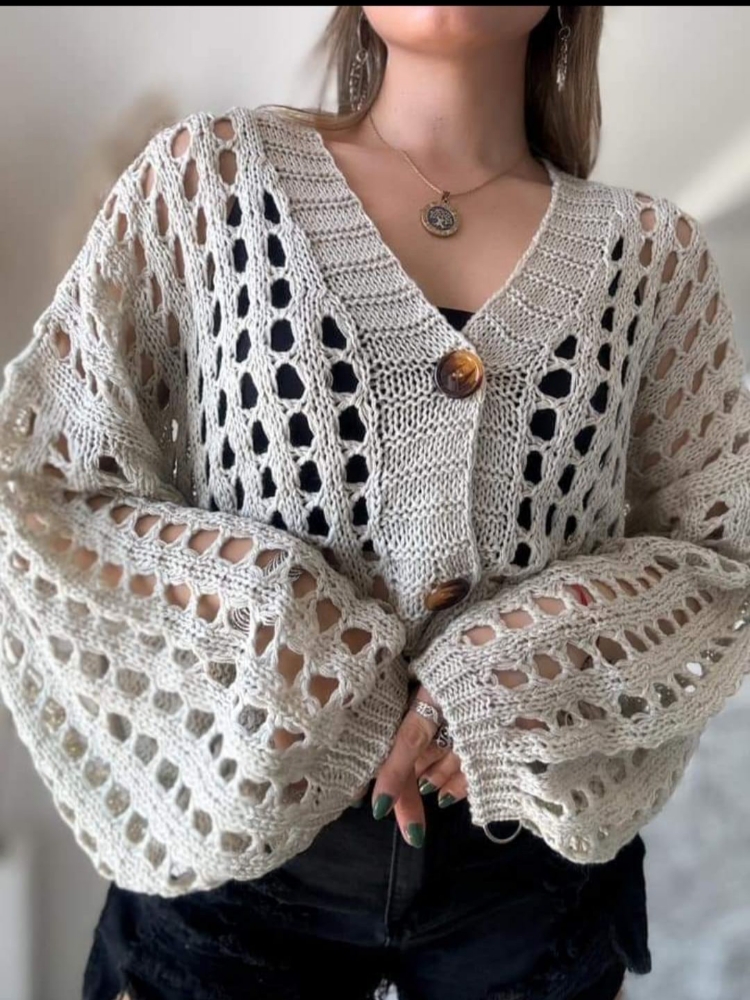 Cardigan Calado - Imagen 5