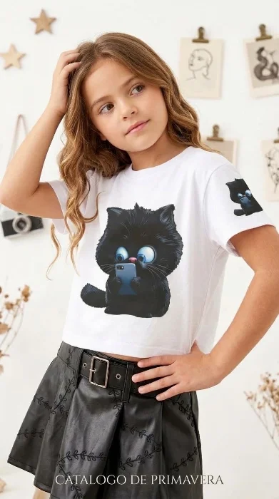 Remeras Gatito