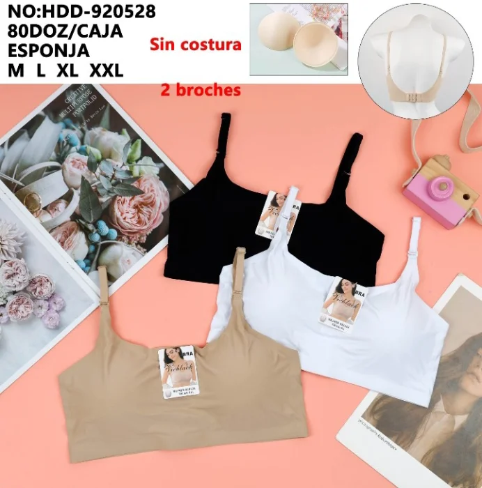 Top sin Costura C/ Broches Atras