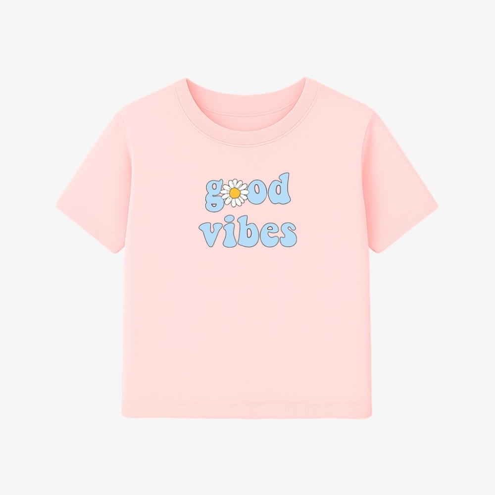 Remera Good Vibes Algodón Peinado Manga Corta - Imagen 5