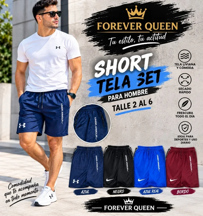 Short Set de Hombre Deportivo