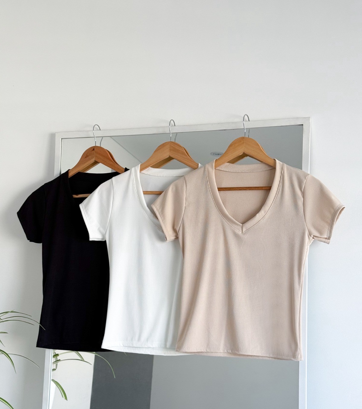 Remera Cuello V Rib - Imagen 5
