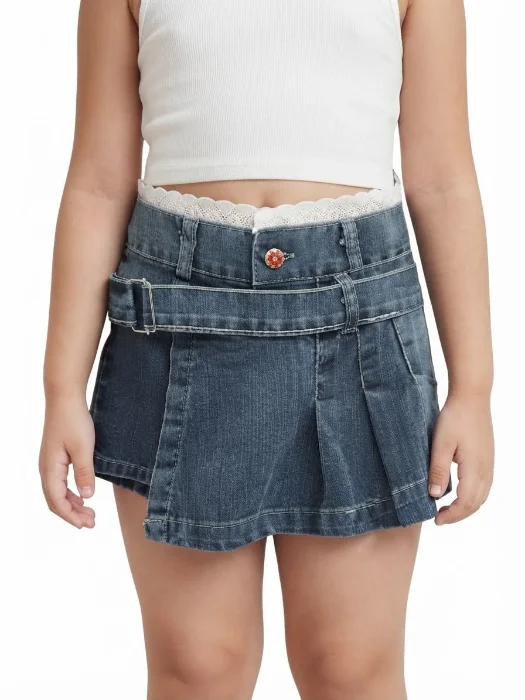 Short Poller C/puntilla Tableada Nena