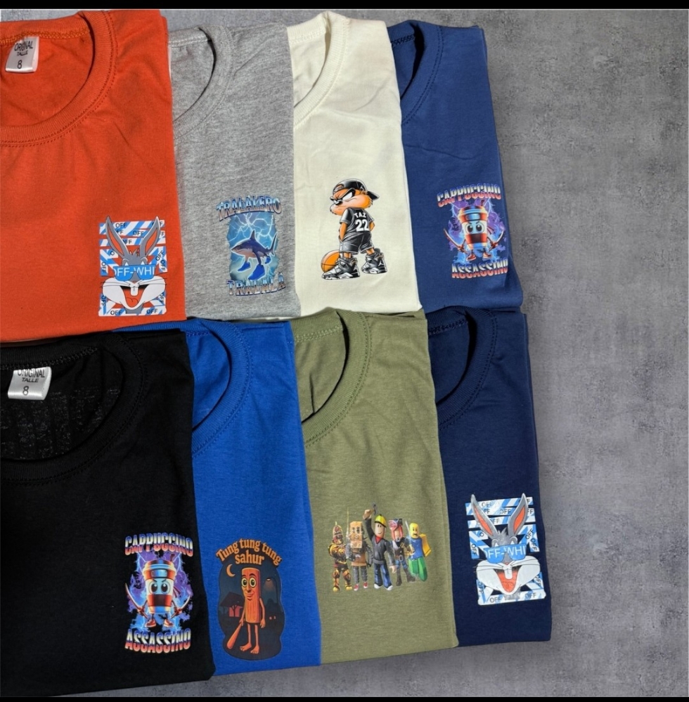 Remera Doble Estampa Niño - Imagen 5