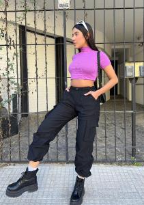 Pantalon Baggy Cargo Bengalina Importado - Miniatura 3