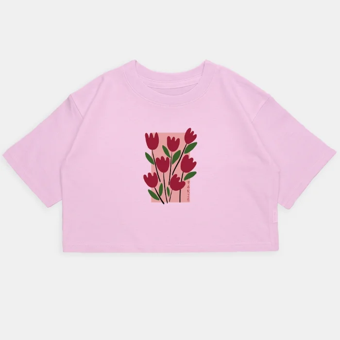 Nena - Crop Kim Oversize Rosas