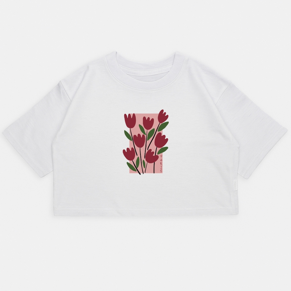 Nena - Crop Kim Oversize Rosas - Imagen 2